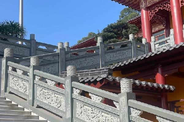 大连园林景观花岗岩栏杆定制 工程案例二